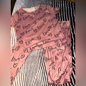 Satin valentines pajama!